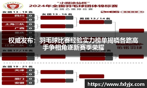 权威发布：羽毛球比赛经验实力榜单揭晓各路高手争相角逐新赛季荣耀