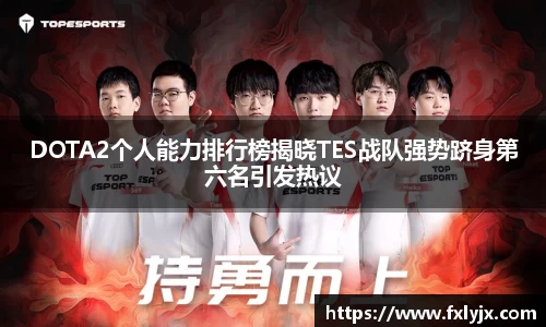 DOTA2个人能力排行榜揭晓TES战队强势跻身第六名引发热议
