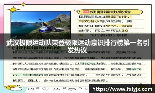 武汉极限运动队荣登极限运动意识排行榜第一名引发热议